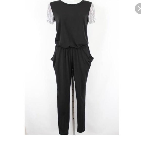 michael kors jumpsuit silver